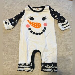 Boutique Style Snowman/Winter/Christmas Romper